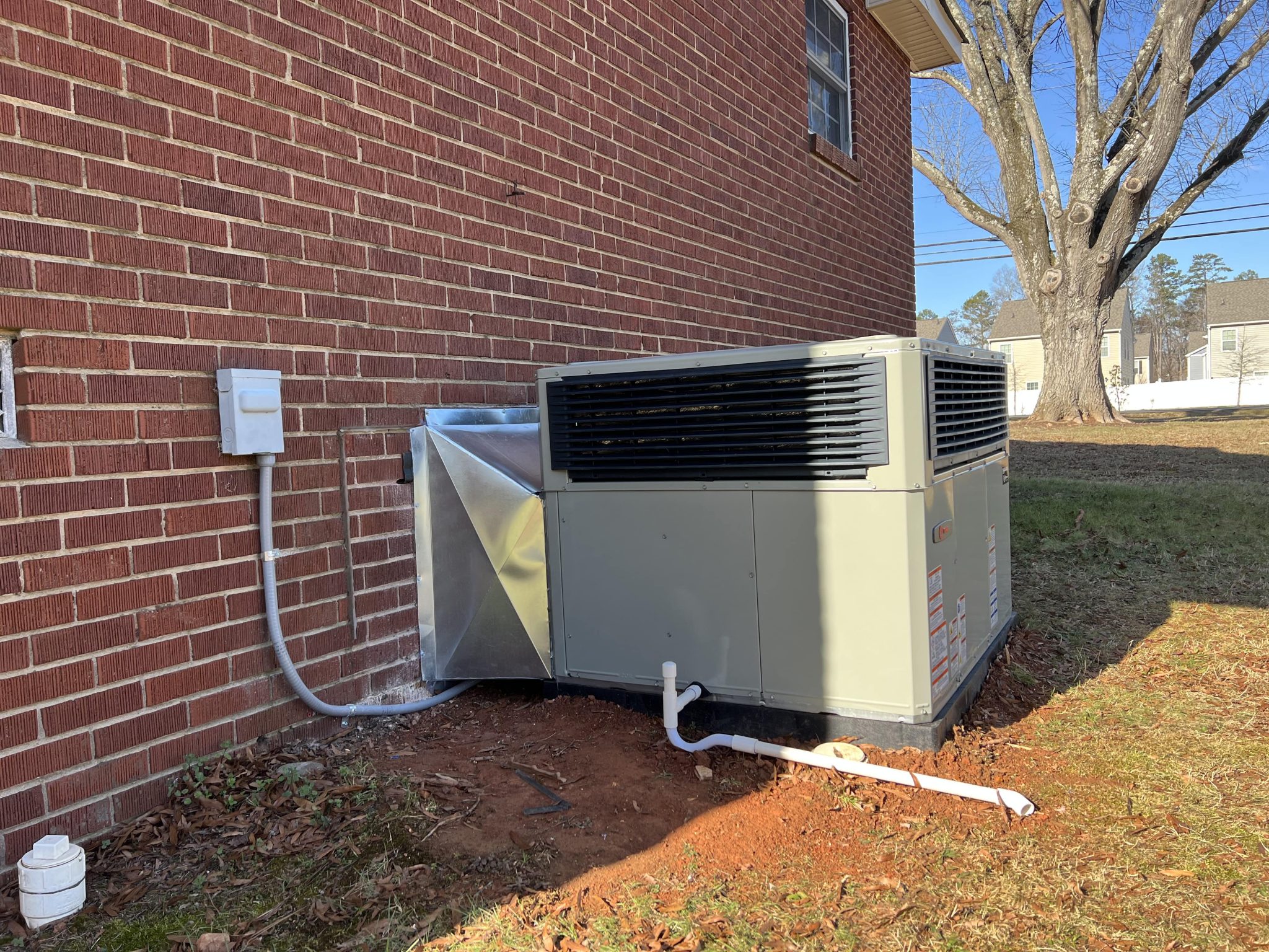 HVAC repair truck in Charlotte